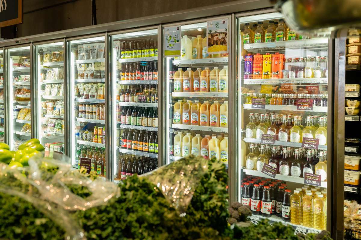 Inside shot of Nowra Farmers Market Fresh juice and drinks cold section