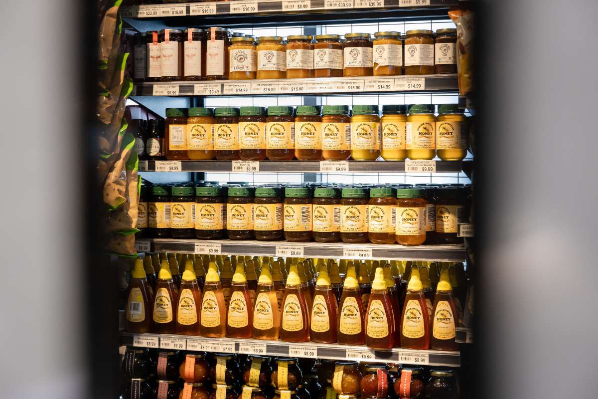 Inside shot of Nowra Farmers Market Honey Section